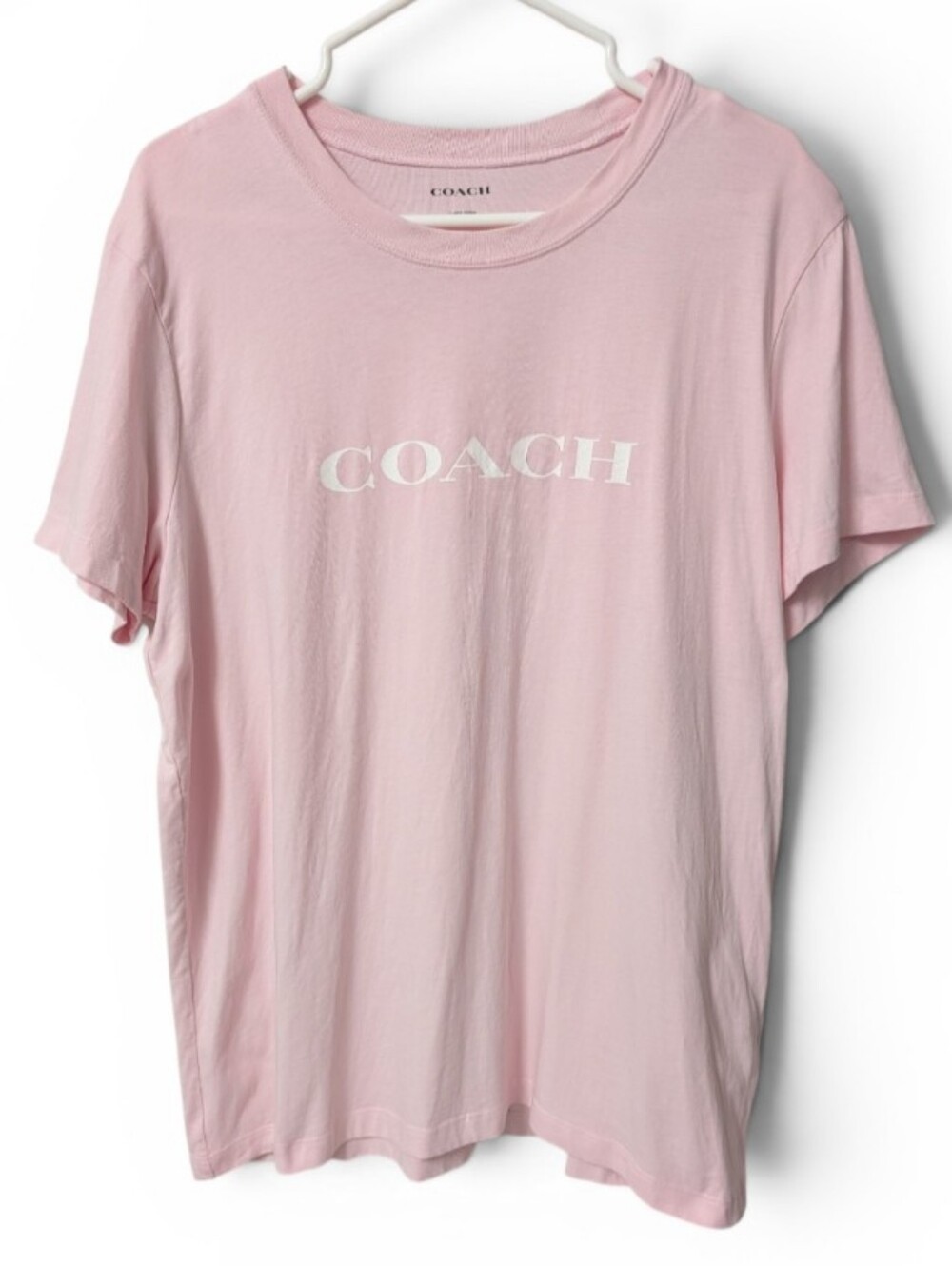 Auth! Coach Light Pink Logo Tee Shirt